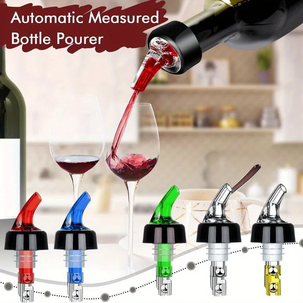 Quantitative Plastic Steel Ball Pourer 20Ml 30Ml 45Ml Reusable Bar Accessories-Red Wine Whiskey Decanter Drinkware Accessories